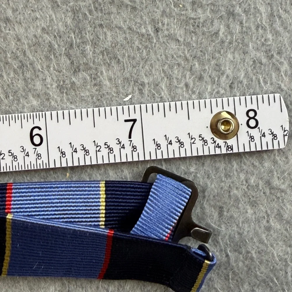 Brooks Brothers Fleece Boys Silk Bow Tie Navy Blue Repp Stripe Pre-Tied 10-14